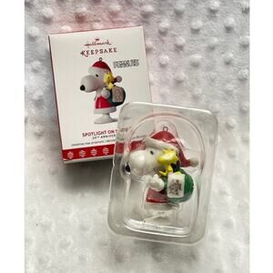 Hallmark Keepsake 2017 Spotlight on Snoopy 20th Anniversary Christmas Ornament